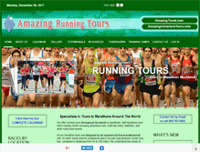 Tablet Screenshot of amazingrunningtours.com